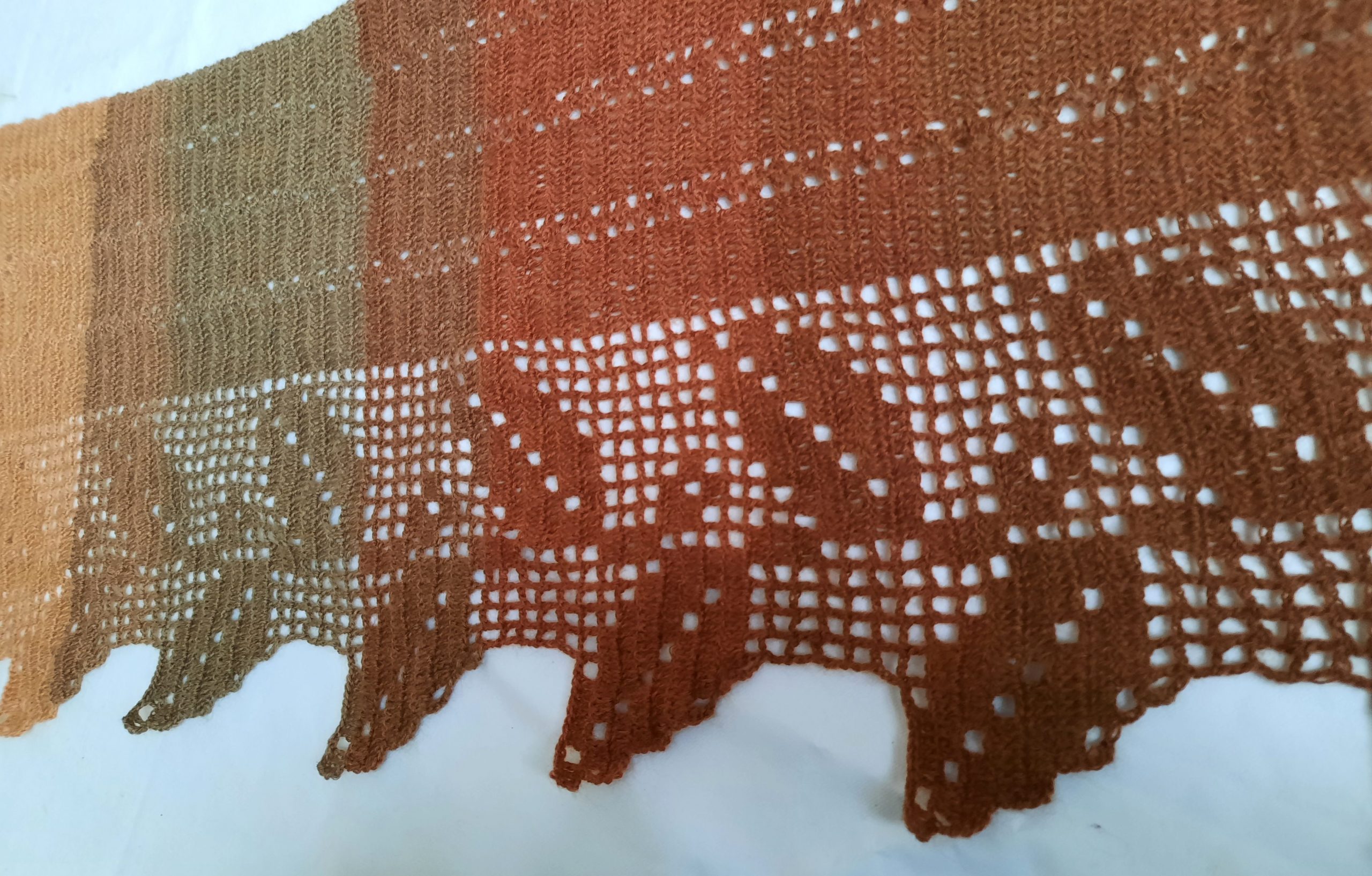 Crochet Autumn Leaves Wrap