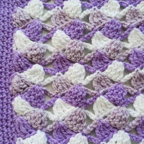 Purple Shells Baby Blanket