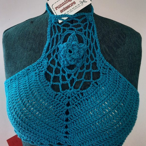 Flower Halter Neck Top