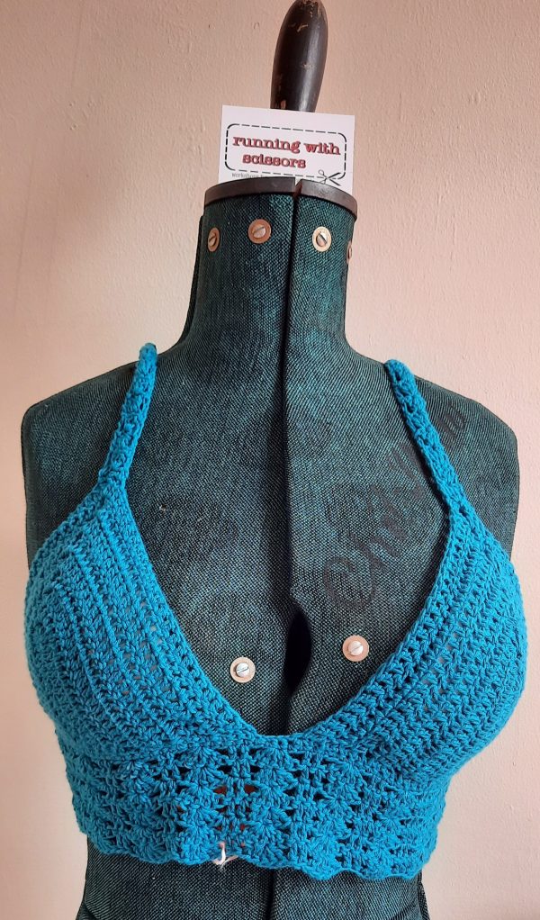 Teal Crop Top