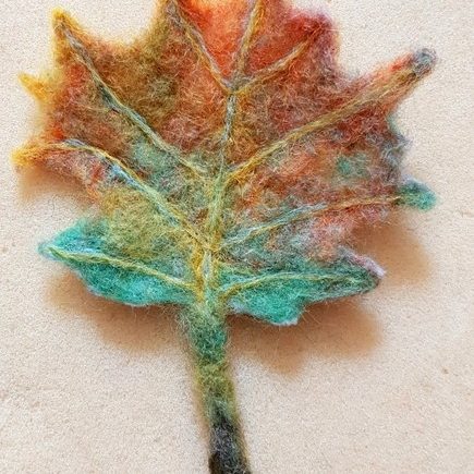 wet felt leaf