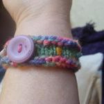 Knitted Bangle created by Rachel at our ‘Knitting for Beginners’ Workshop